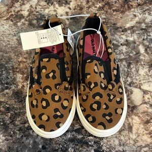 Old Navy Brown Leopard Kids Sneakers